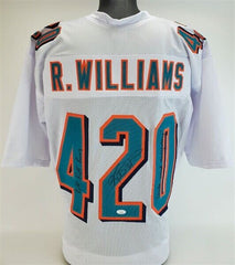 Ricky Williams Signed Dolphins 420 Jersey "Smoke Weed Everyday! & Puff Puff Run"