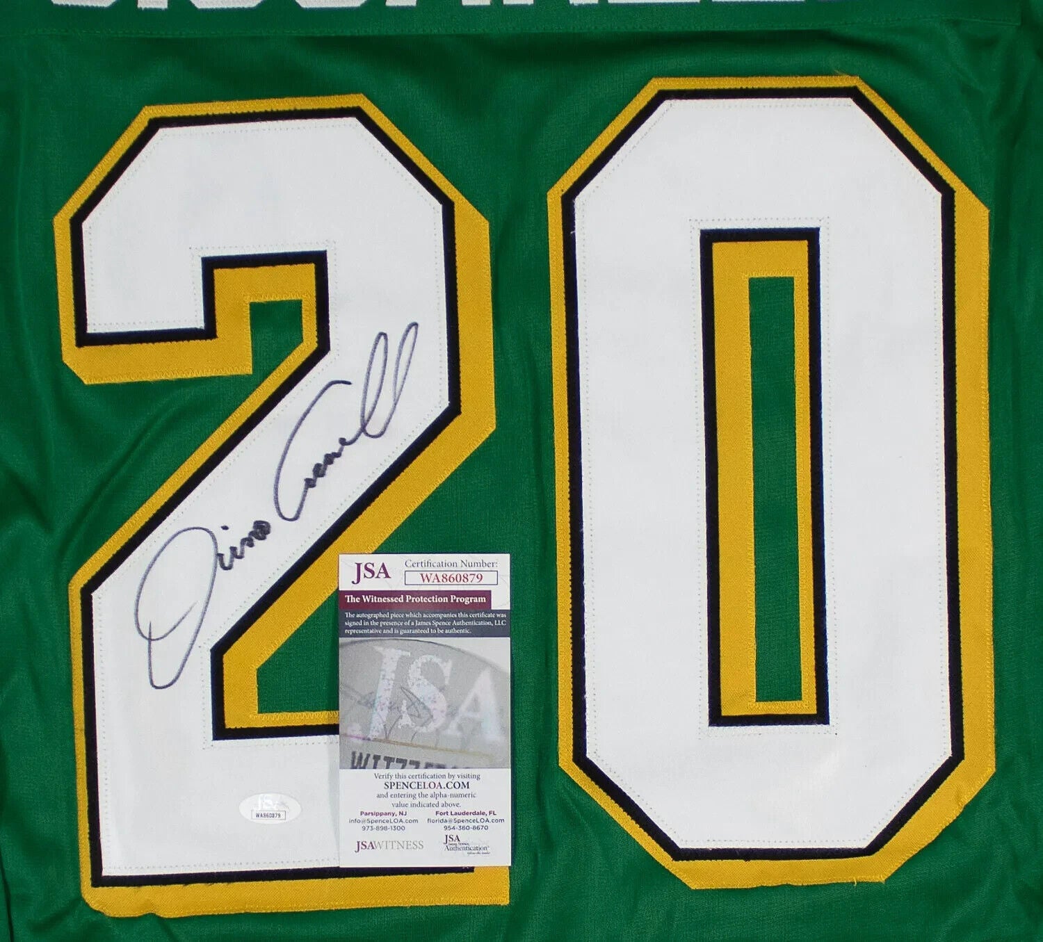 Dino Ciccarelli Signed Minnesota North Stars Jersey (JSA COA) Hall of Fame 2010