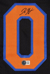 Donte DiVincenzo Signed New York Knicks Jersey (Beckett) 2021 NBA Champion