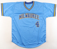 Paul Molitor Signed Milwaukee Brewers Jersey (Beckett) 3000 Hits / Hall of Fame