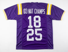 Justin Vincent & Matt Mauck Signed LSU Tigers Jersey BCS Champs & 03 SEC/BCS MVP