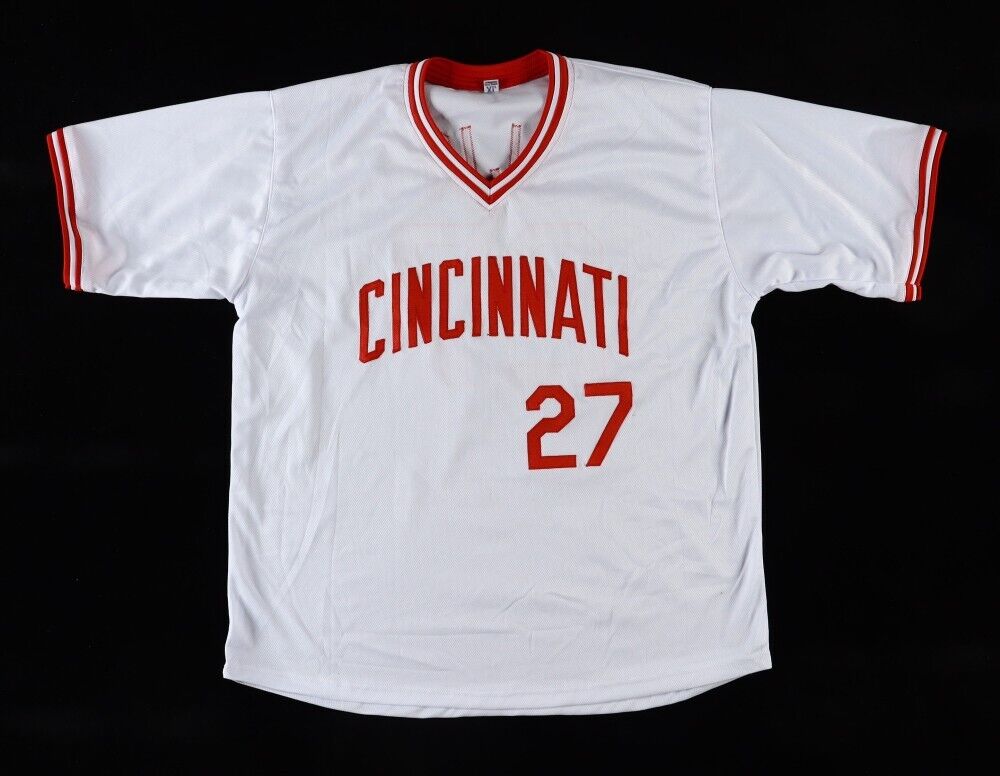 Jose Rijo Signed Cincinnati Reds Jersey Inscribed "90 WS MVP" (Beckett) Pitcher