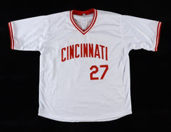 Jose Rijo Signed Cincinnati Reds Jersey Inscribed "90 WS MVP" (Beckett) Pitcher