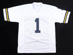 Braylon Edwards Signed Michigan Wolverines Jersey Go Blue! (JSA COA) Pro Bowl WR
