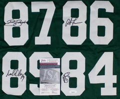 Super Bowl XXXI Packers Jersey Signed by Freeman, Rison, Brooks & Chmura JSA COA