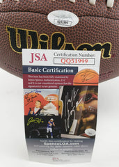 Jim Kelly Signed Wilson NFL Football (JSA COA) Buffalo Bills H.O.F. Quarterback