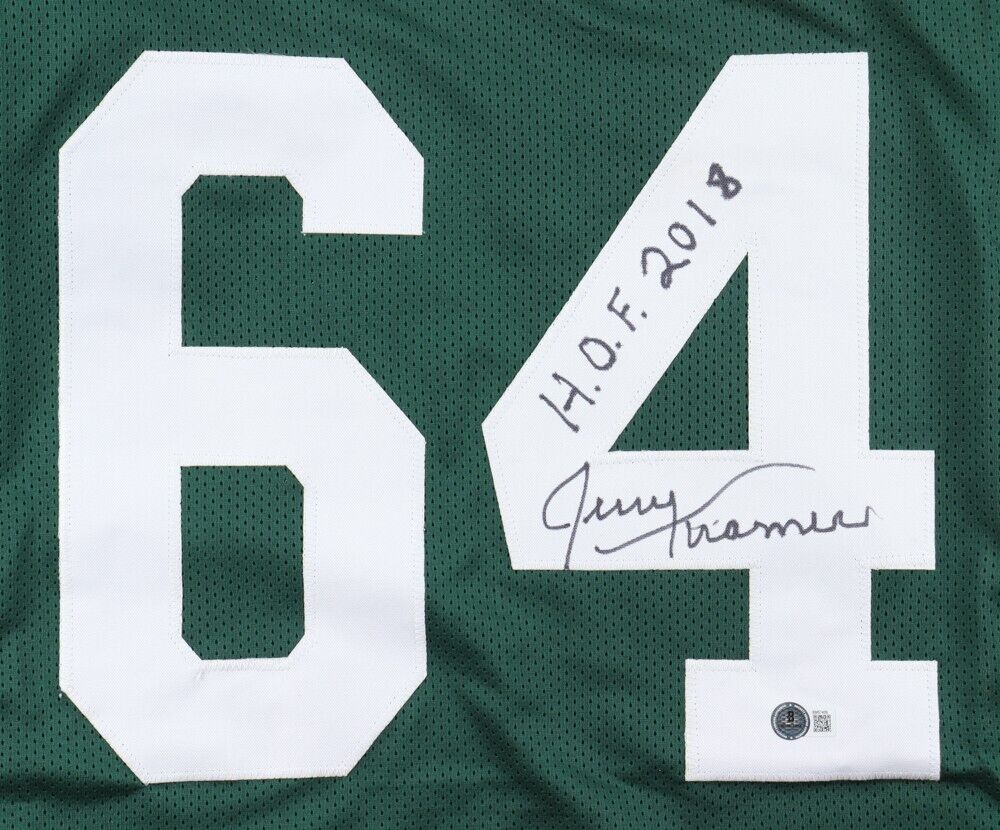 Jerry Kramer Signed Green Bay Packers Jersey Inscribed "H.O.F. 2018" (Beckett)