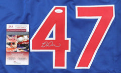 Miguel Montero Signed Chicago Cubs 2016 Post Season Highlight Jersey (JSA COA)