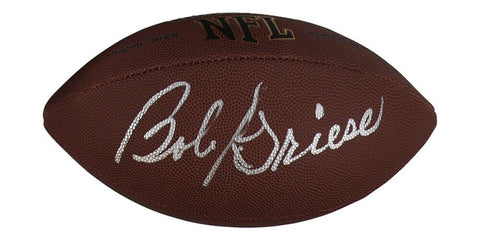 Bob Griese Signed Wilson NFL Football (Schwartz) 1972 17-0 Miami Dolphins Q.B.