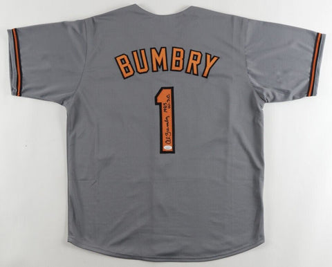 Al Bumbry Signed Baltimore Orioles Jersey Inscribed "1983 W.S.C." (JSA COA)