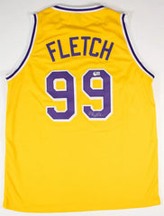 Chevy Chase Signed Fletch Los Angeles Lakers Jersey (Beckett) 1985 Hit Movie