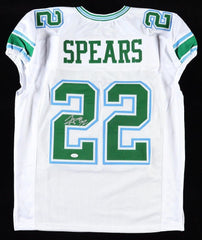 Tyjae Spears Signed Tulane Green Wave Jersey (JSA) Tennessee Titans #1 R.B.