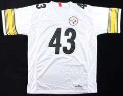 Troy Polamalu Signed Pittsburgh Steelers Jersey (Beckett) 8xPro Bowl Defsve Back