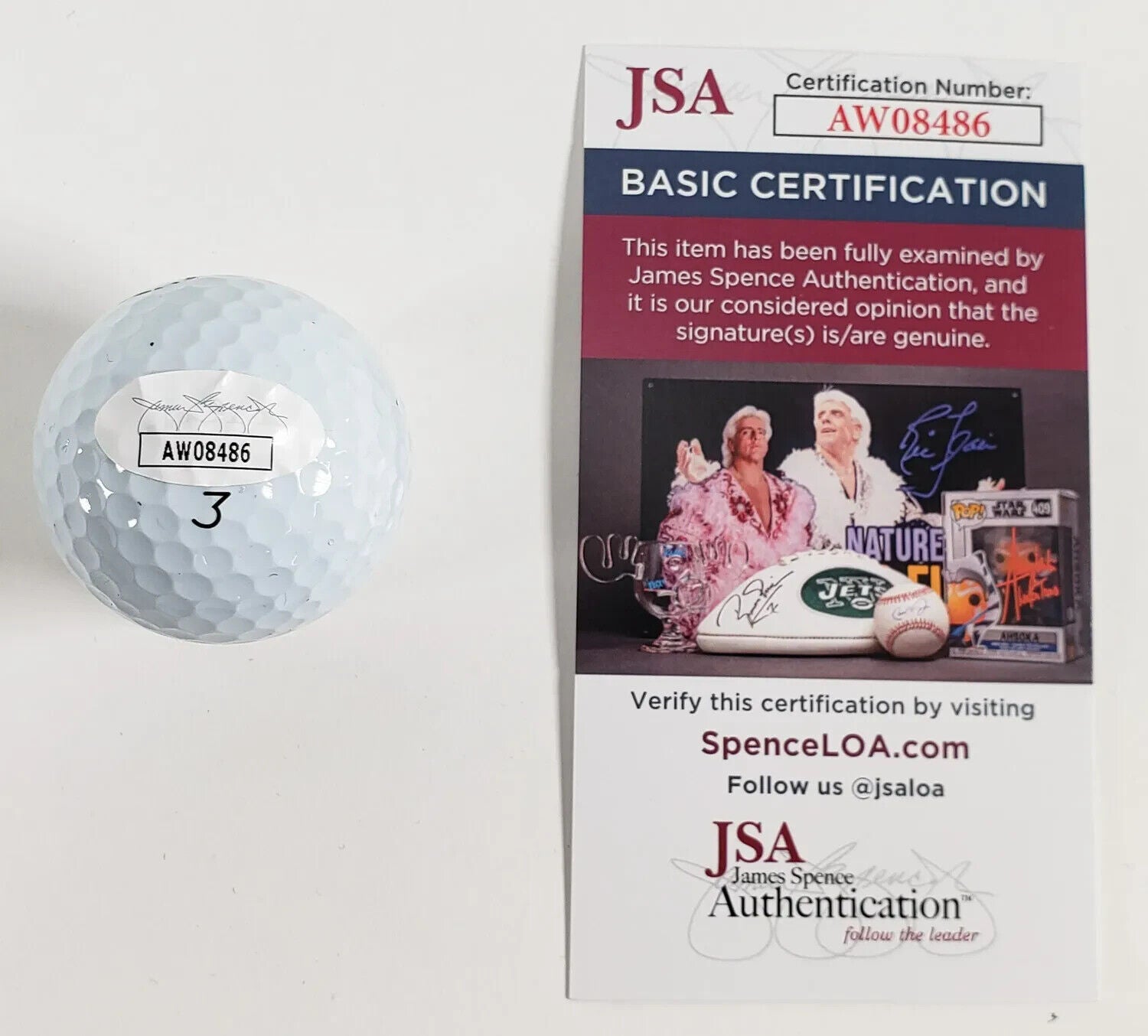 Jordan Spieth Signed Titleist Golf Ball (JSA COA) Won 3 Major / 2x 2015 / 2017