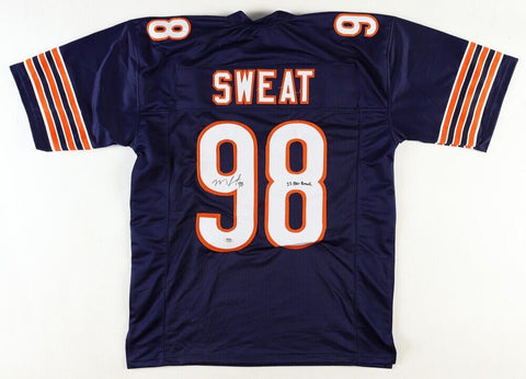 Montez Sweat Signed Chicago Bears Blue Jersey Inscribed "23 Pro Bowl" (PSA) L.B.