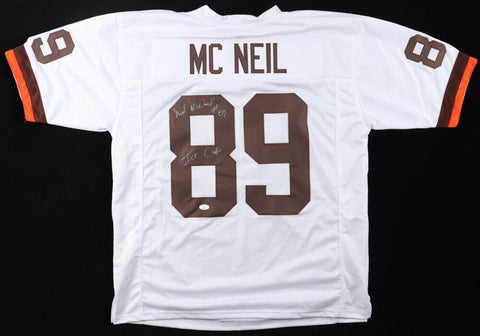 Gerald McNeil Signed Cleveland Browns Jersey Inscribed "Ice Cube" (JSA COA) W.R.