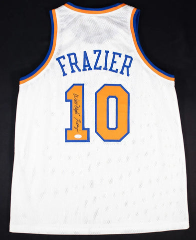 Walt Frazier Signed New York Knicks Jersey (JSA COA) 2×NBA Champion (1970, 1973)