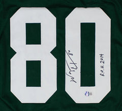 Wayne Chrebet Signed New York Jets Jersey “ROH 2014” (Beckett) Ex-Hofstra W.R.