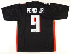Michael Penix Jr Signed Falcons Jersey (Beckett) #8 Overall Pick 2024 NFL Draft