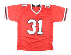 William Andrews Signed Atlanta Falcons Jersey Inscribed "4xPro Bowl" (JSA) R.B.