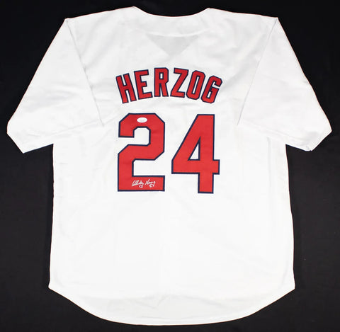 Whitey Herzog Signed Cardinals Jersey (JSA COA) St Louis Manager / 1980-1990