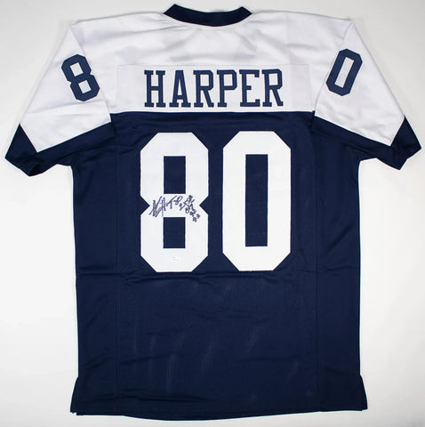 Alvin Harper “2x S B Champ 92, 93” Signed Dallas Cowboys Jersey (JSA COA) W.R.