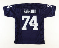 Olu Fashanu Signed Penn State Nittany Lions Jersey Inscribed "We Are" (JSA COA)