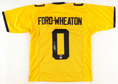 Bryce Ford-Wheaton Signed West Virginia Mountaineers Jersey (JSA COA) N Y Giants