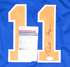 Derek Harper Signed New York Knicks Jersey (JSA COA) #11 Overall Pick 1983 Draft