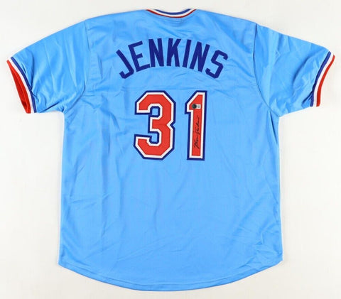 Ferguson Fergie Jenkins Signed Texas Rangers Jersey (Beckett) Hall of Fame 1991