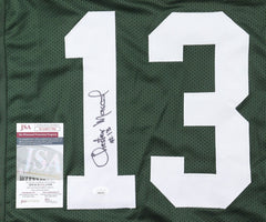 Chester Marcol Signed Green Bay Packers Jersey (JSA COA) Place Kicker 1972-1980