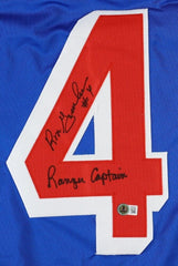 Ron Greschner Signed New York Rangers Jersey "N Y Rangers Captain" (Beckett)