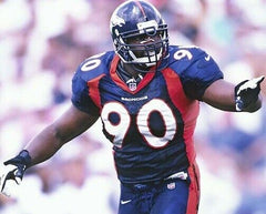 Neil Smith Signed Denver Broncos Jersey (JSA COA) 6×Pro Bowl Defensive End