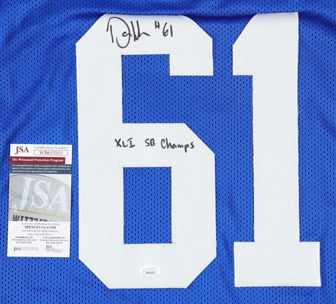 Dan Klecko Signed Indianapolis Colts Jersey Inscribed "XLI SB Champs" (JSA COA)