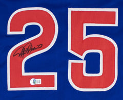 Rafael Palmeiro Signed Chicago Cubs Jersey (Beckett) 500 Home Run/3000 Hit Club