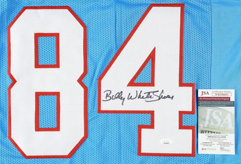 Billy "White Shoes" Johnson Signed Houston Oilers Jersey (JSA COA) 3×Pro Bowl WR