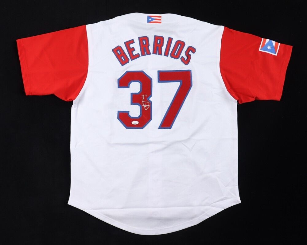 Jose Berrios Signed Puerto Rico WBC Jersey (JSA COA) Twins & Blue Jays Pitcher