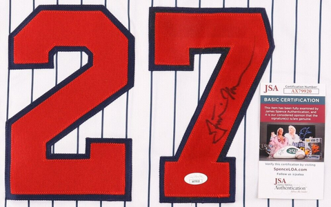 Justin Morneau Signed Minnesota Twins Jersey (JSA COA) 2006 AL MVP & 4xAll Star