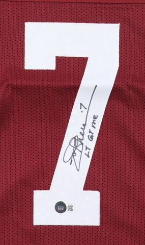Joe Theismann Signed Washington Redskins Jersey Inscribed "L T Got Me" (Beckett)