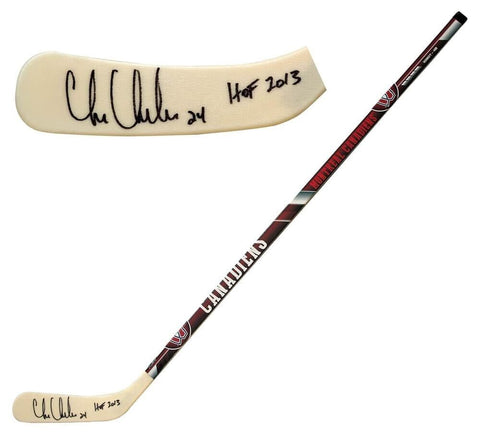 Chris Chelios "HOF 2013" Signed Montreal Canadiens 48" Hockey Stick Schwartz COA