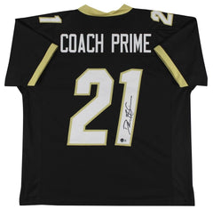 Deion Sanders Signed Colorado Buffaloes "Coach Prime" Jersey (Beckett) NFL HOF