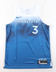 Jaden McDaniels Signed Minnesota Timberwolves Nike Style Jersey (PSA) Sm Forward