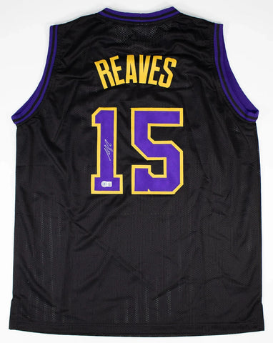 Austin Reaves Signed Los Angeles Lakers Black Jersey (Beckett) Ex-Oklahoma Guard