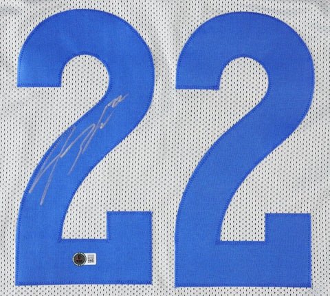 Blake Corum Signed Los Angeles Rams Throwback Jersey (Beckett) 3rd Round Pick RB