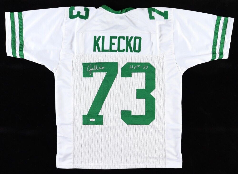 Joe Klecko Signed Jets Jersey (JSA COA) New York All Pro Defensive End 1977–1987