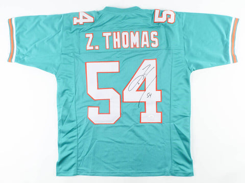 Zach Thomas Signed Miami Dolphins Jersey (JSA COA) 7xPro Bowl Linebacker