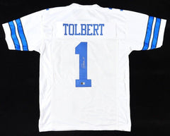 Jalen Tolbert Signed Dallas Cowboys Jersey (Beckett) Wide Receiver's New Number
