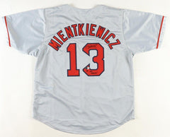 Doug Mientkiewicz Signed Boston Red Sox Jersey Inscribed "04 WS Champs"(Beckett)