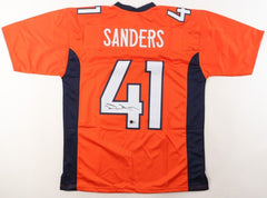 Drew Sanders Signed Denver Broncos Jersey (Beckett) 2023 3rd Rnd Pk / Linebacker