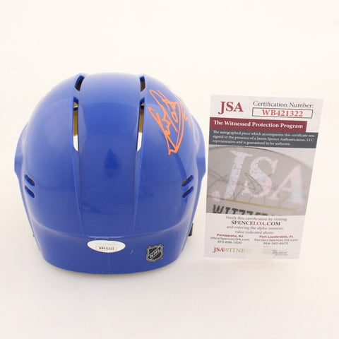 Denis Potvin Signed New York Islanders NHL Mini Helmet (JSA COA) 4xCup Champion